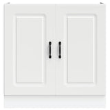 Sink Base Cabinet Kalmar White 80x46x81.5 cm Engineered Wood