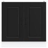 Sink Base Cabinet "Kalmar" Black 80x46x81,5 cm Engineered Wood