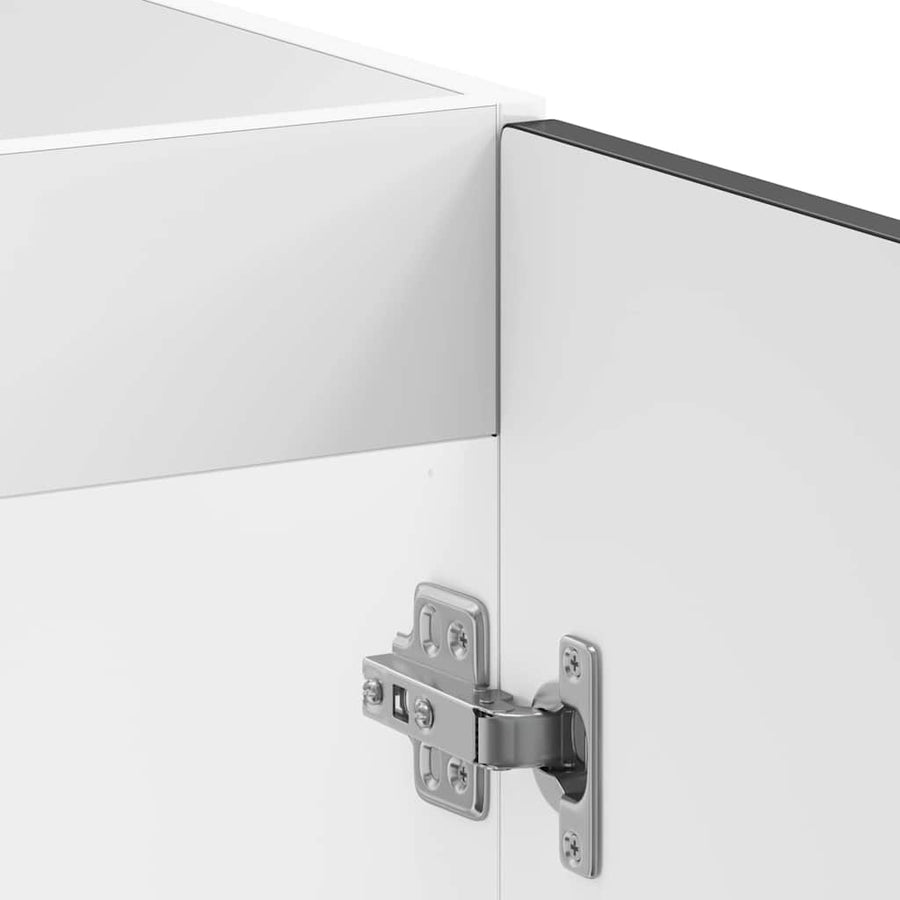 Sink Base Cabinet "Kalmar" Black 80x46x81,5 cm Engineered Wood