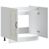 Sink Base Cabinet "Kalmar" High Gloss White 80x46x81,5 cm Engineered Wood