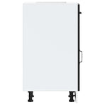 Kitchen Base Cabinet "Kalmar" Black Engineered Wood