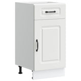 Kitchen Base Cabinet Kalmar White Engineered Wood - Front View