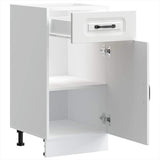Kitchen Base Cabinet Kalmar White Engineered Wood
