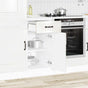 Kitchen Base Cabinet "Kalmar" High Gloss White Engineered Wood