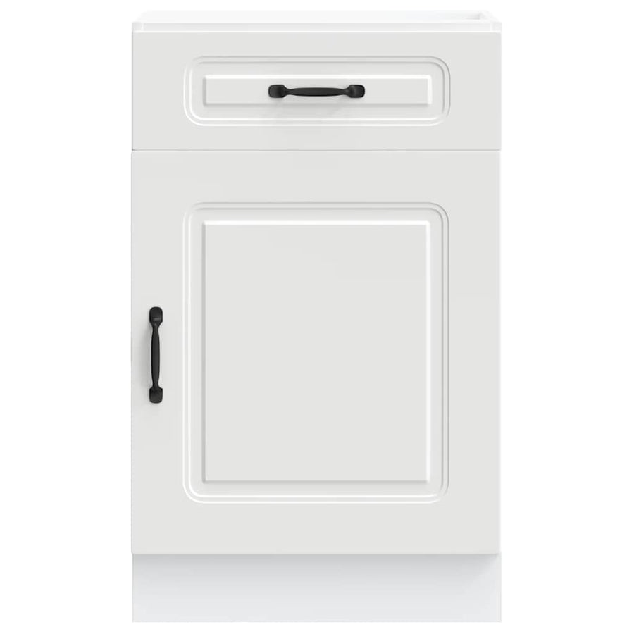 Kitchen Base Cabinet Kalmar White Engineered Wood