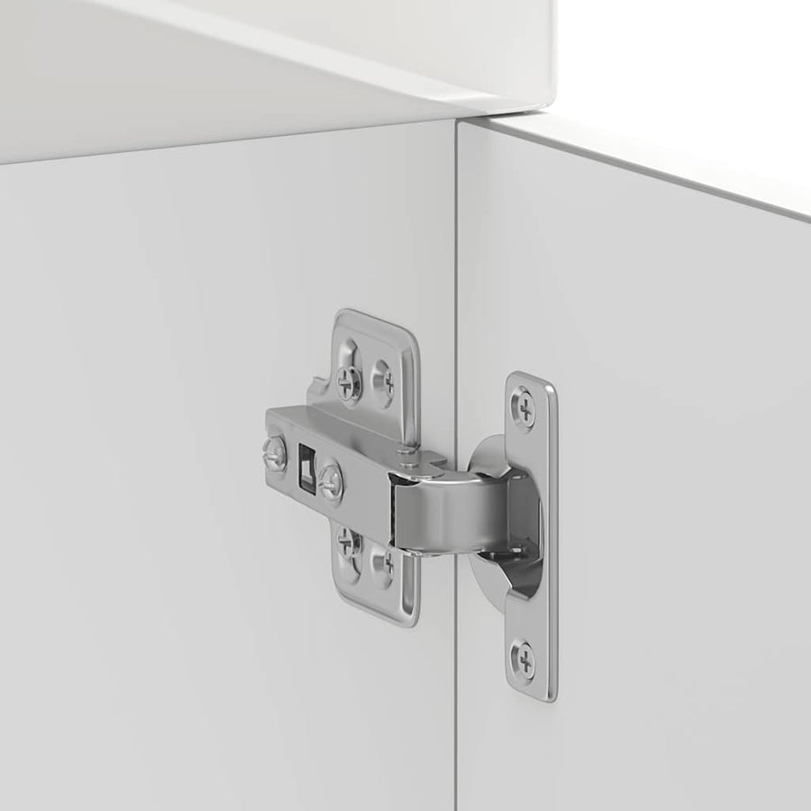 Kitchen Base Cabinet "Kalmar" High Gloss White Engineered Wood
