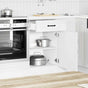 Kitchen Base Cabinet "Kalmar" High Gloss White Engineered Wood