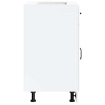 Kitchen Base Cabinet Kalmar White Engineered Wood
