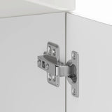 Kitchen Base Cabinet "Kalmar" High Gloss White Engineered Wood