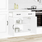 Kitchen Base Cabinet Kalmar White Engineered Wood