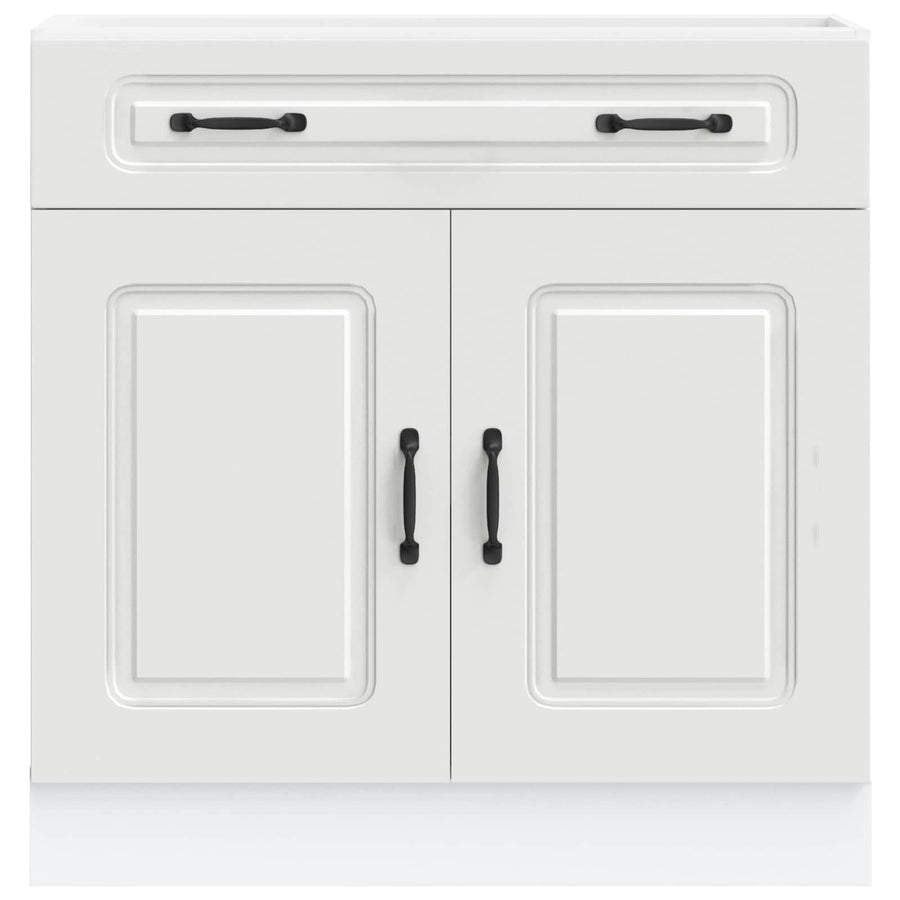 Kitchen Base Cabinet Kalmar White Engineered Wood