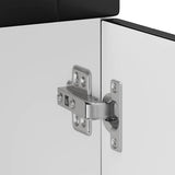 Kitchen Base Cabinet "Kalmar" Black Engineered Wood