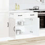 Kitchen Base Cabinet "Kalmar" High Gloss White Engineered Wood