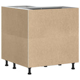 Kitchen Corner Base Cabinet Kalmar White Engineered Wood