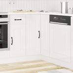Kitchen Corner Base Cabinet "Kalmar" High Gloss White