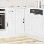 Kitchen Corner Base Cabinet "Kalmar" High Gloss White