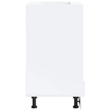 Oven Cabinet Kalmar White Engineered Wood - Top-Down View