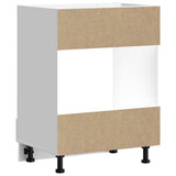 Oven Cabinet Kalmar White Engineered Wood - 45-Degree Angle