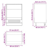 Oven Cabinet Kalmar White Engineered Wood - Extra Image