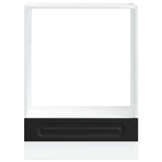 Oven Cabinet "Kalmar" Black Engineered Wood
