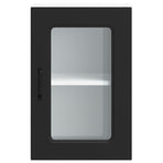 Kitchen Wall Cabinet with Glass Door "Kalmar" Black