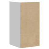 Kitchen Wall Cabinet Kalmar White Engineered Wood - Rear View