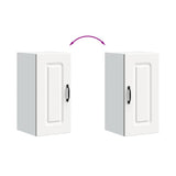 Kitchen Wall Cabinet Kalmar White Engineered Wood - Close-Up Angle