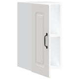 Kitchen Wall Cabinet Kalmar White Engineered Wood - Low Angle