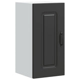Kitchen Wall Cabinet "Kalmar" Black Engineered Wood