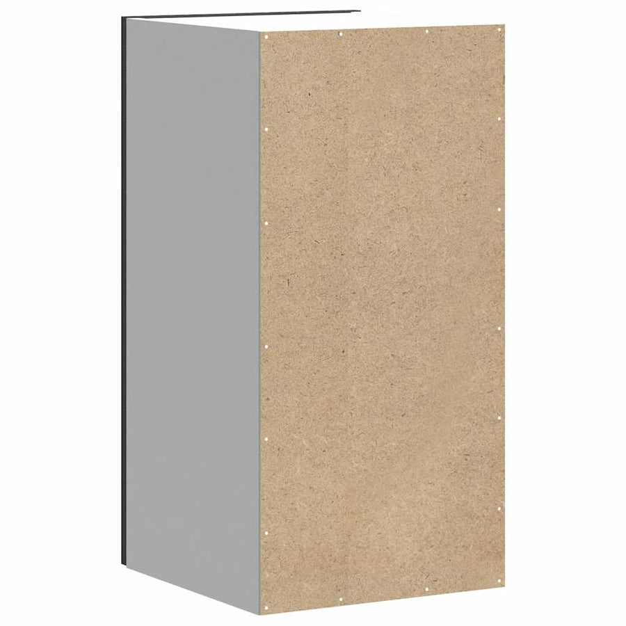Kitchen Wall Cabinet "Kalmar" Black Engineered Wood