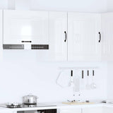 Kitchen Wall Cabinet "Kalmar" High Gloss White Engineered Wood