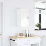 Kitchen Wall Cabinet "Kalmar" High Gloss White Engineered Wood