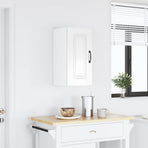 Kitchen Wall Cabinet "Kalmar" High Gloss White Engineered Wood