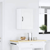 Kitchen Wall Cabinet Kalmar White Engineered Wood - Side View