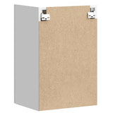 Kitchen Wall Cabinet Kalmar White Engineered Wood - Low Angle