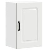 Kitchen Wall Cabinet Kalmar White Engineered Wood - Low Angle