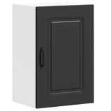 Kitchen Wall Cabinet "Kalmar" Black Engineered Wood