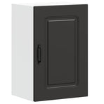 Kitchen Wall Cabinet "Kalmar" Black Engineered Wood