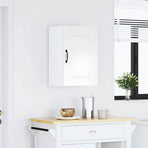 Kitchen Wall Cabinet "Kalmar" High Gloss White Engineered Wood