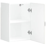Kitchen Wall Cabinet "Kalmar" High Gloss White Engineered Wood