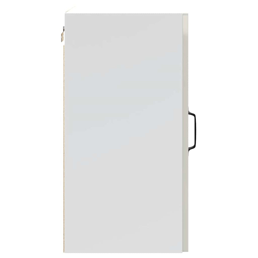 Kitchen Wall Cabinet "Kalmar" High Gloss White Engineered Wood