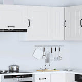 Kitchen Wall Cabinet Kalmar White Engineered Wood - Top-Down View