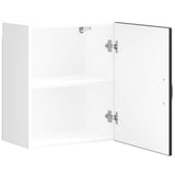 Kitchen Wall Cabinet "Kalmar" Black Engineered Wood