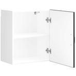 Kitchen Wall Cabinet "Kalmar" Black Engineered Wood