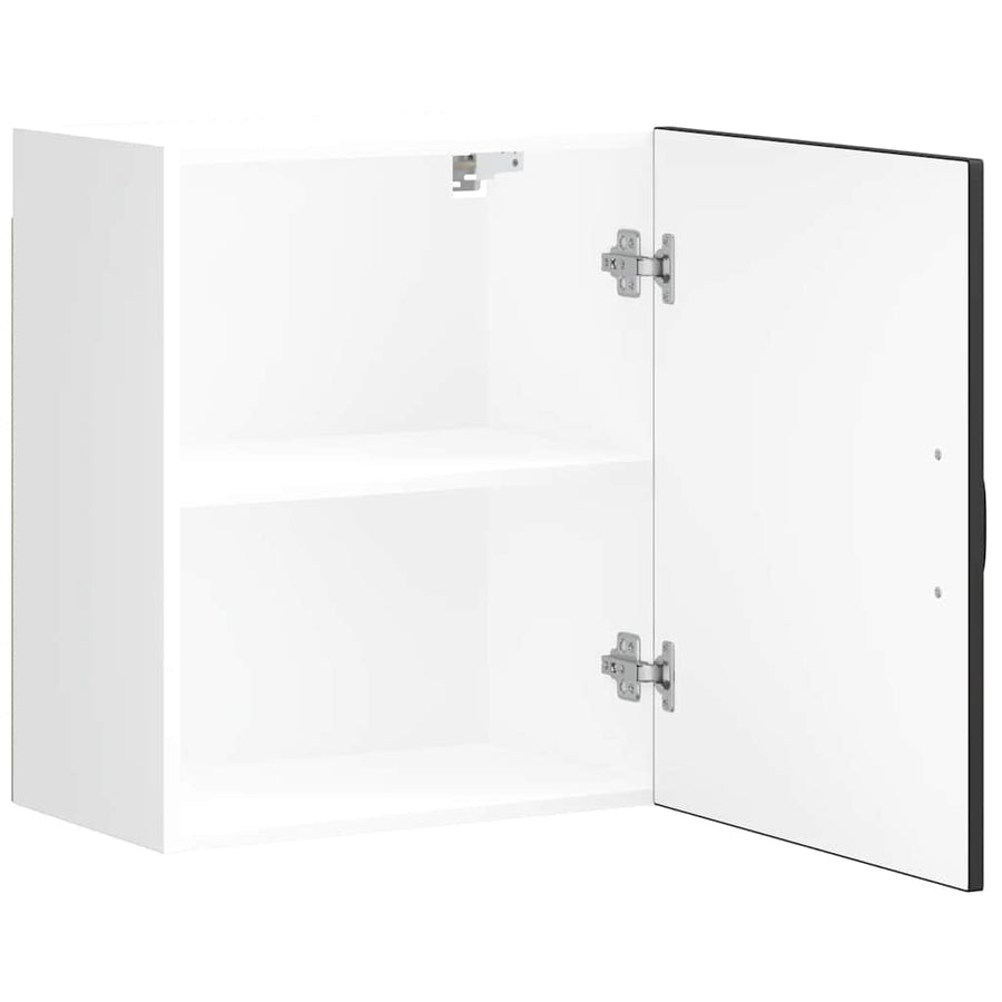Kitchen Wall Cabinet "Kalmar" Black Engineered Wood