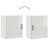 Kitchen Wall Cabinet "Kalmar" High Gloss White Engineered Wood