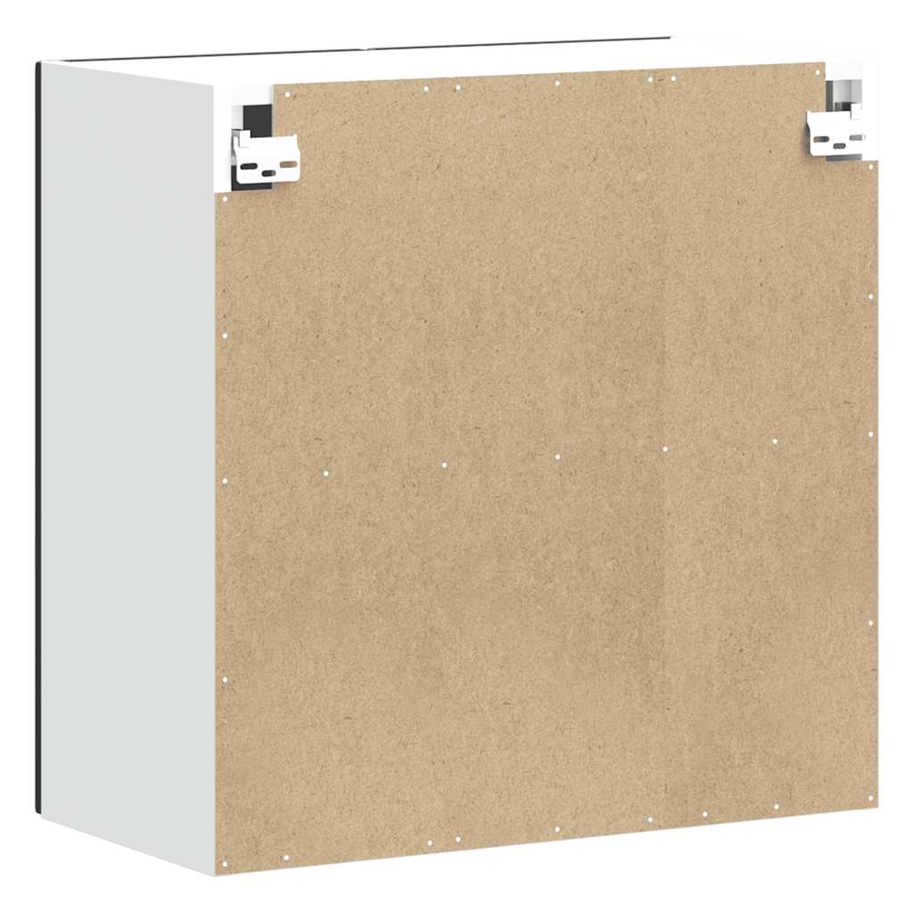 Kitchen Wall Cabinet "Kalmar" Black Engineered Wood