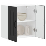 Kitchen Wall Cabinet "Kalmar" Black Engineered Wood