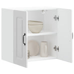 Kitchen Wall Cabinet "Kalmar" High Gloss White Engineered Wood