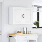 Kitchen Wall Cabinet Kalmar White Engineered Wood